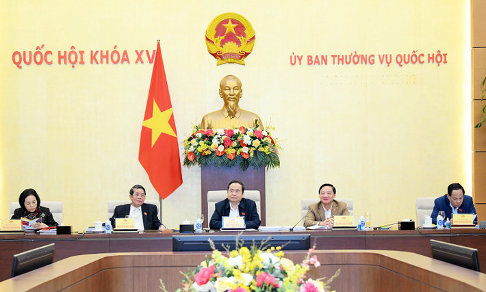 Chủ tịch Quốc hội Trần Thanh Mẫn chủ trì họp với các cơ quan của Quốc hội về tổng kết công tác năm 2024