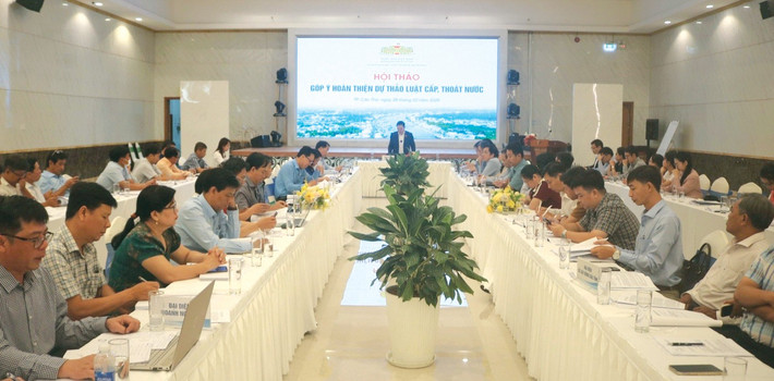 Hội thảo góp ý hoàn thiện dự thảo Luật Cấp, thoát nước